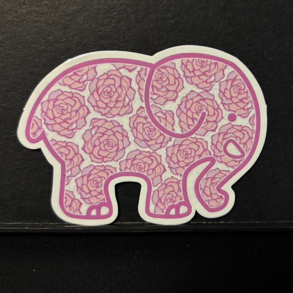 FORAL ELEPHANT STICKER